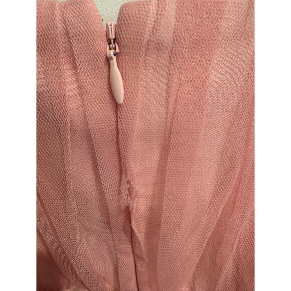 NWT Sau Lee Selina Tulle Bustier Fit & Flare Midi Dress Pink & Blush Womens US 8 - Picture 7 of 7